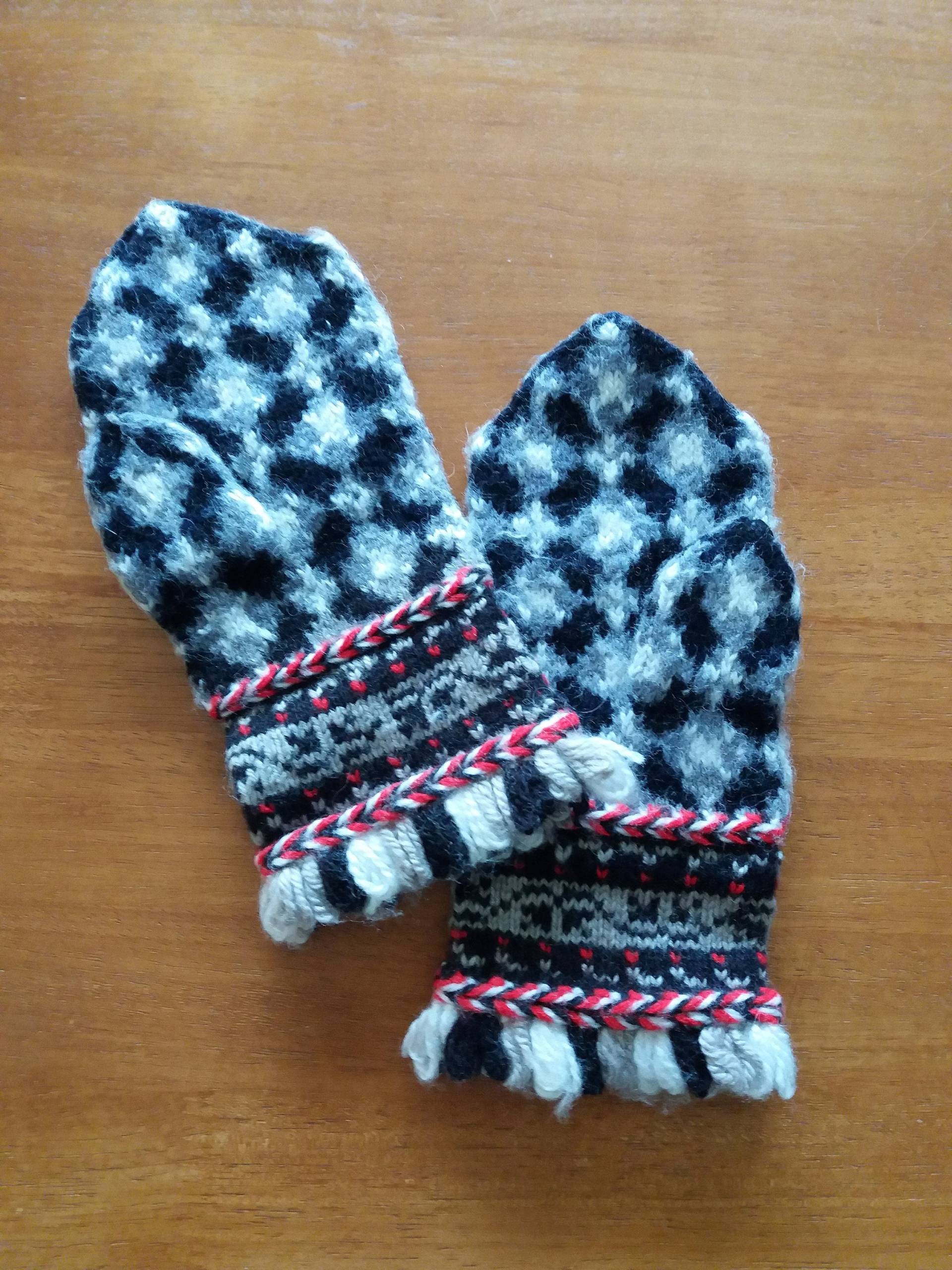 Handgefertigte Handschuhe Winter Warme Schnee Wolle Wollhandschuhe Handmade Reine Weihnachtsgeschenk von WineRedLady