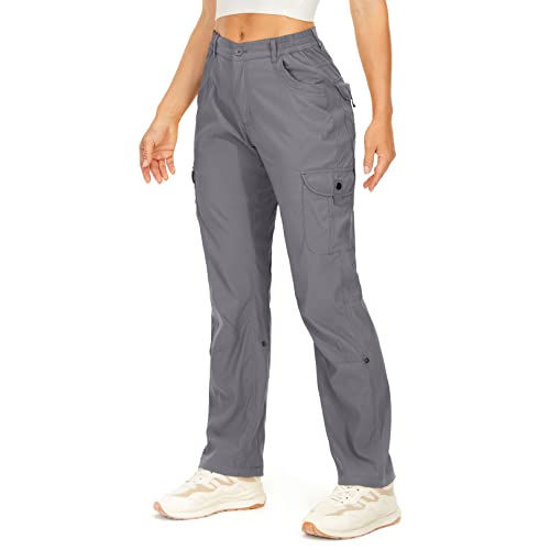 Damen-Wanderhose, schnelltrocknend, LSF 50, Reise, Golfhose, leicht, Camping, Arbeit, Cargohose, grau, 30 Damen-Wanderhose, schnelltrocknend, LSF 50, Reise, Golfhose, leicht, Camping, Arbeit, Cargohose, grau, 30 von Winebox