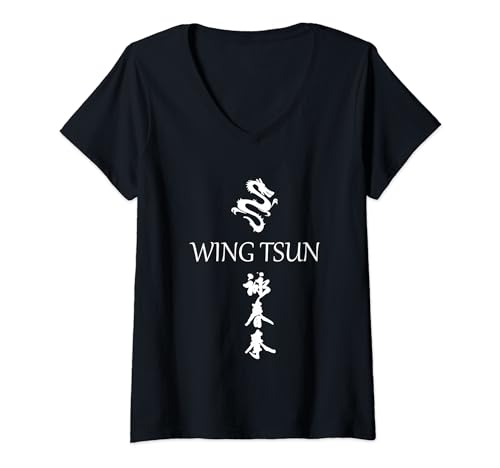 Damen Wing Tsun Kampfsport I Wing Chun Kampfsportverein geschenk T-Shirt mit V-Ausschnitt Damen Wing Tsun Kampfsport I Wing Chun Kampfsportverein geschenk T-Shirt mit V-Ausschnitt von Wing Chun Wing Tsun geschenk kampfsportverein