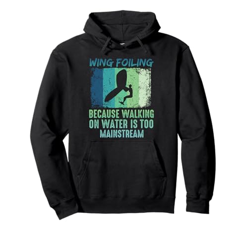 Flügelfolie Wingsurfing Retro Man Foil Wing Pullover Hoodie Flügelfolie Wingsurfing Retro Man Foil Wing Pullover Hoodie von Wing Foiling Equipment for Wing Surfing