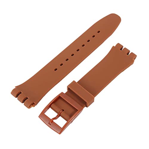 Wingbind Silikon-Uhrenarmband Ersatzband 17 mm/19 mm/20 mm mit Schnellverschluss-Schnallenverschluss für Swatch Wingbind Silikon-Uhrenarmband Ersatzband 17 mm/19 mm/20 mm mit Schnellverschluss-Schnallenverschluss für Swatch von Wingbind
