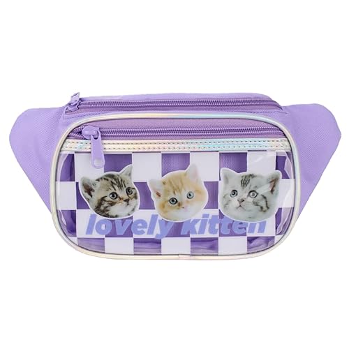 Taille Bauchtasche Hüfttasche Crossbody Taille Münzbörse Tasche für Kinder, Mädchen, Jungen, Hübsches Kätzchen von Winghouse
