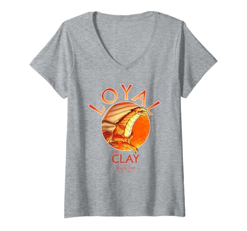 Damen Wings of Fire Loyal Like Clay T-Shirt mit V-Ausschnitt von Wings of Fire