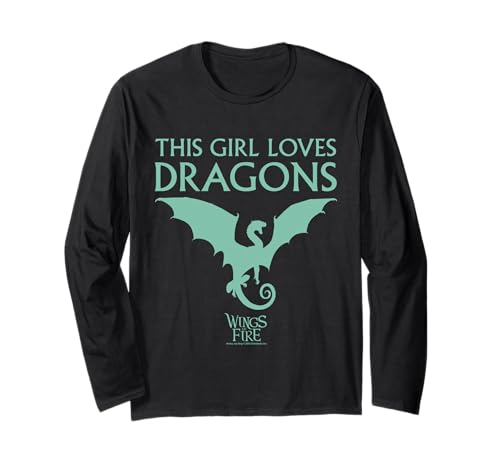 Wings of Fire Girl Loves Dragons Langarmshirt Wings of Fire Girl Loves Dragons Langarmshirt von Wings of Fire