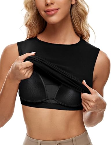 Wingslove Damen Unterhemd mit Regal-BH BH-Hemd Tank Top mit Integriertem BH ohne Bügel Gepolstert Elastisch Komfort Alltag Schwarz L Wingslove Damen Unterhemd mit Regal-BH BH-Hemd Tank Top mit Integriertem BH ohne Bügel Gepolstert Elastisch Komfort Alltag Schwarz L von Wingslove