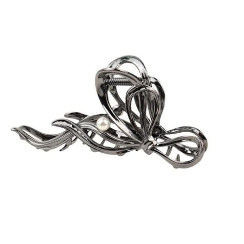 Gothic-Mädchen-Haarklammer in Schmetterlingsform aus Metall, Kopfbedeckung für Frauen, große Metall-Hai-Clip von Winkeabuy