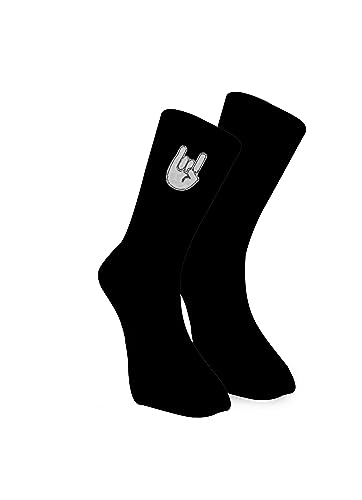 Winkee Rocks - Rockstar Socken | Cool Socks in Größe 41-45 (XL/XXL) | Lustige Socken für Männer & Frauen | Socks mit Motiv | Ideale Weihnachtsgeschenke | Halloween, Karneval, Fasching, Partys von Winkee Rocks