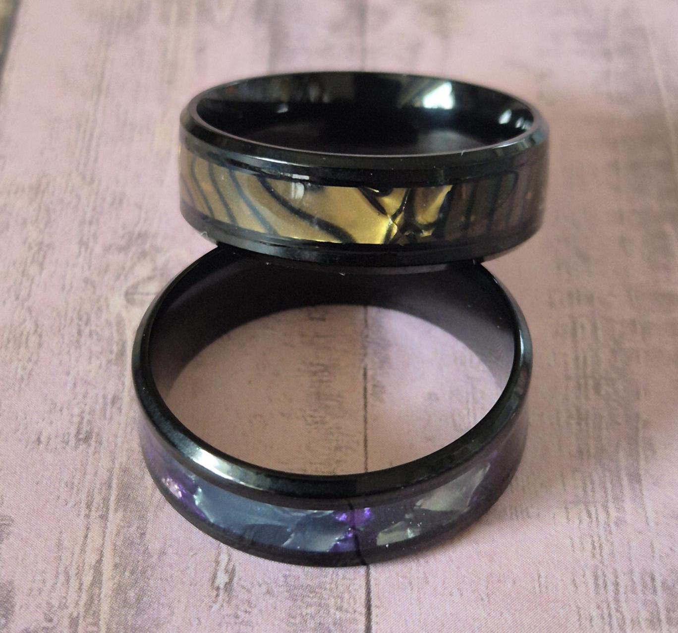 Titanstahl Ring Crystlstyl Titanstahl Ring Crystlstyl von WinklersWerkstatt