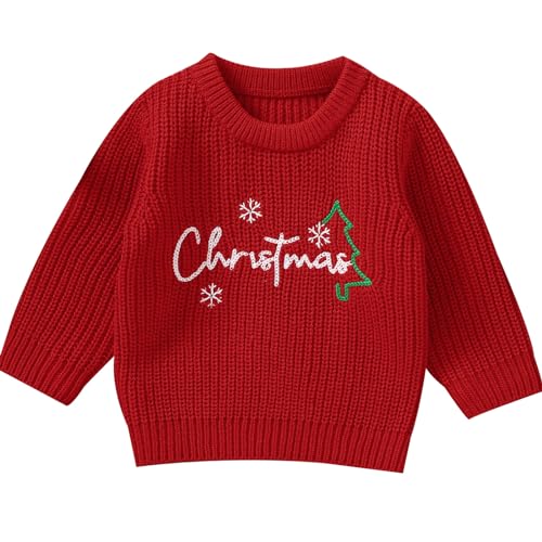 Winmany Baby Weihnachtspullover Kleinkind Jungen Mädchen Stricken Weihnachten Pullover Outfit Kinder Herbst Winter Kleidung von Winmany