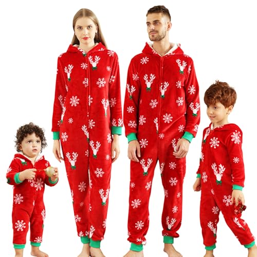 Winmany Familie Passende Weihnachten Pyjamas Flanell Plüsch Kapuze Einteiler Pyjama Urlaub Verdickte Fleece Nachtwäsche Loungewear Winmany Familie Passende Weihnachten Pyjamas Flanell Plüsch Kapuze Einteiler Pyjama Urlaub Verdickte Fleece Nachtwäsche Loungewear von Winmany