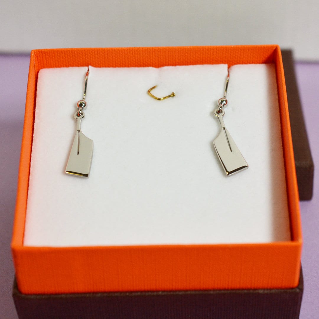 Ruder Schmuck Rudern Ohrring Massiv Silber Frauen Ohrringe Sport Geschenke Für Sie von WinnersJewelry