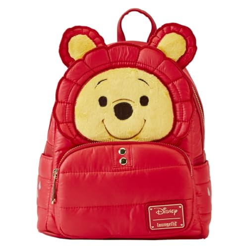 Winnie The Pooh Loungefly - Puffer Jacket Cosplay Frauen Mini-Rucksack rot/gelb von Winnie the Pooh