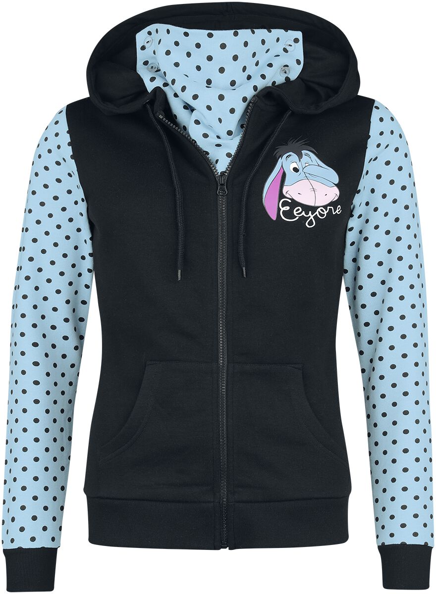 Winnie The Pooh - Disney Kapuzenjacke - Eyeore - S bis M - für Damen - Größe S - schwarz/blau  - EMP exklusives Merchandise! von Winnie the pooh