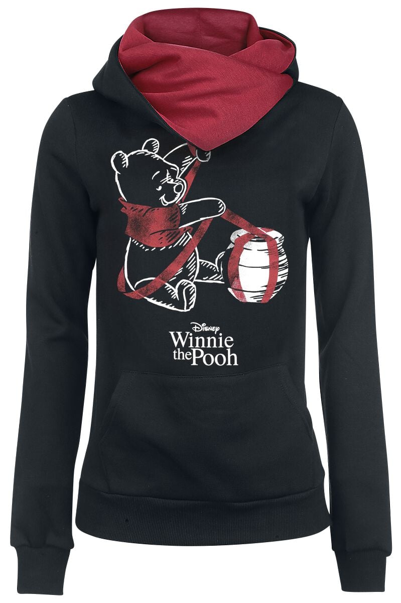 Winnie The Pooh - Disney Kapuzenpullover - The Gift - XS bis M - für Damen - Größe S - schwarz/rot  - EMP exklusives Merchandise! von Winnie the pooh