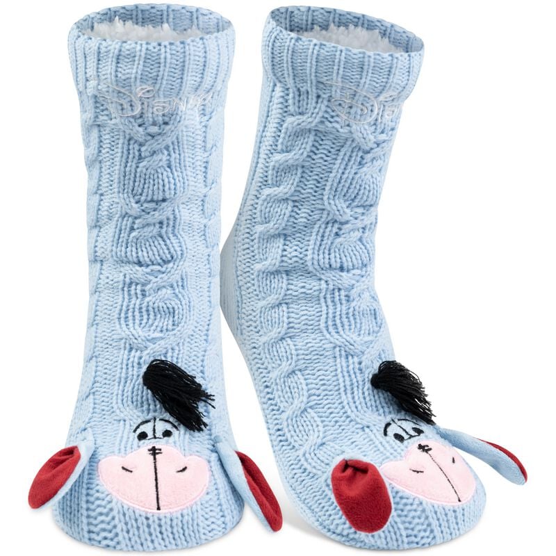 Winnie The Pooh - Disney Socken - I-Aah - EU 38-43 - für Damen - Größe EU 38-43 - blau  - Lizenzierter Fanartikel von Winnie the pooh