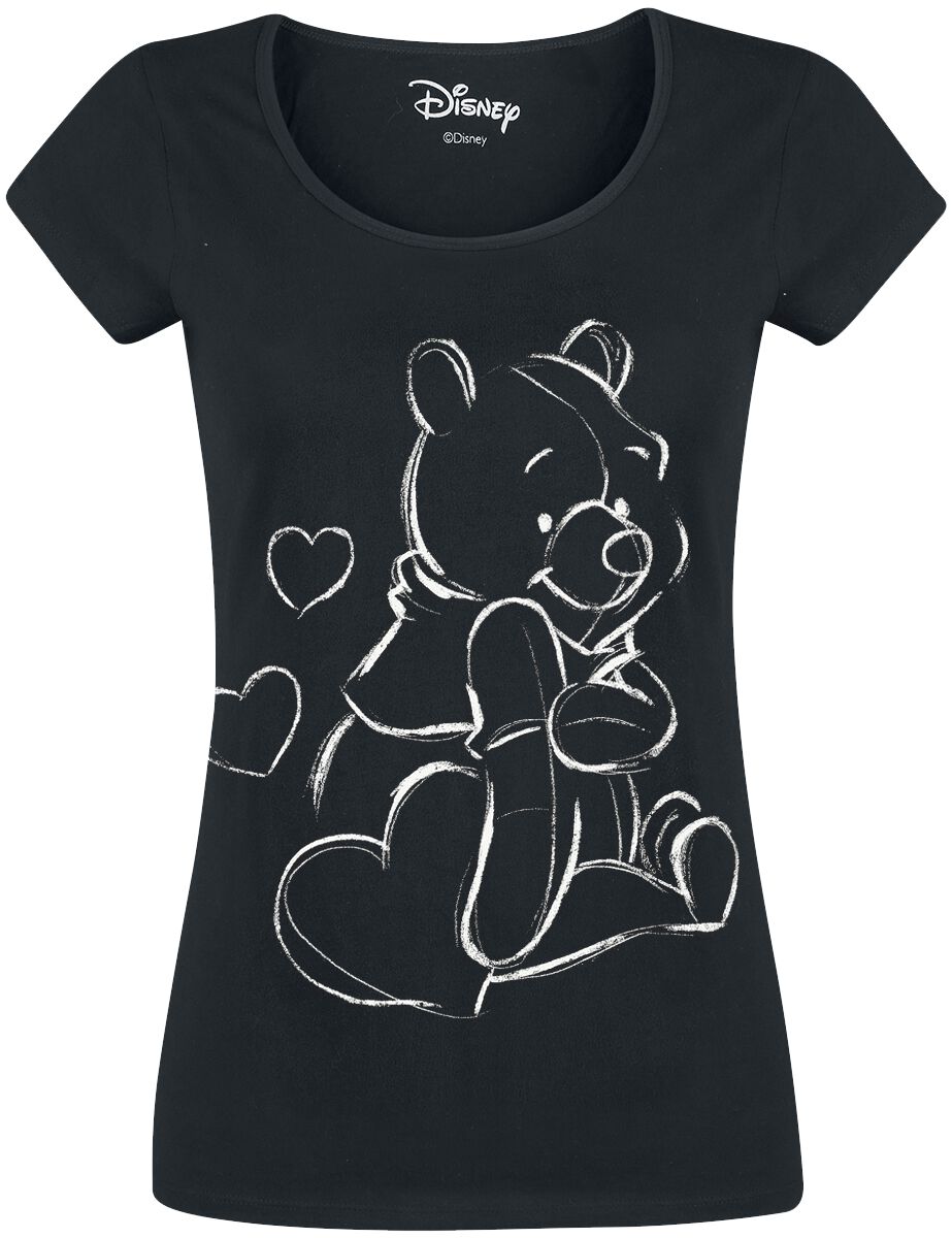 Winnie The Pooh - Disney T-Shirt - Sketchy Pooh - L bis XXL - für Damen - Größe XXL - schwarz  - EMP exklusives Merchandise! von Winnie the pooh