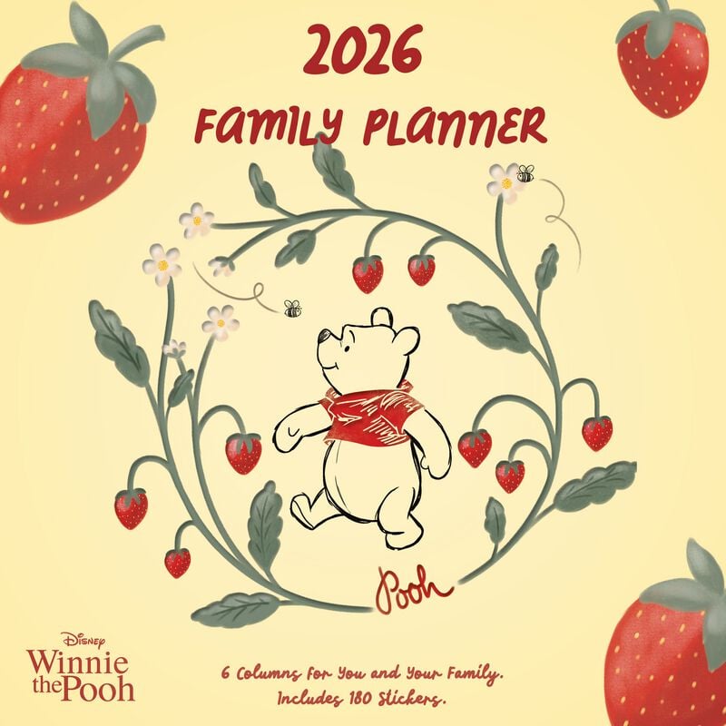 Winnie The Pooh - Disney Wandkalender - Family Planner - Wandkalender 2026 - multicolor  - Lizenzierter Fanartikel von Winnie the pooh