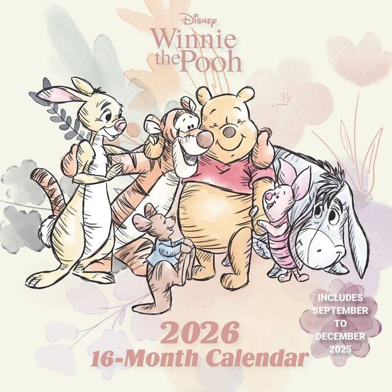 Winnie The Pooh - Disney Wandkalender - Wandkalender 2026 - multicolor  - Lizenzierter Fanartikel von Winnie the pooh