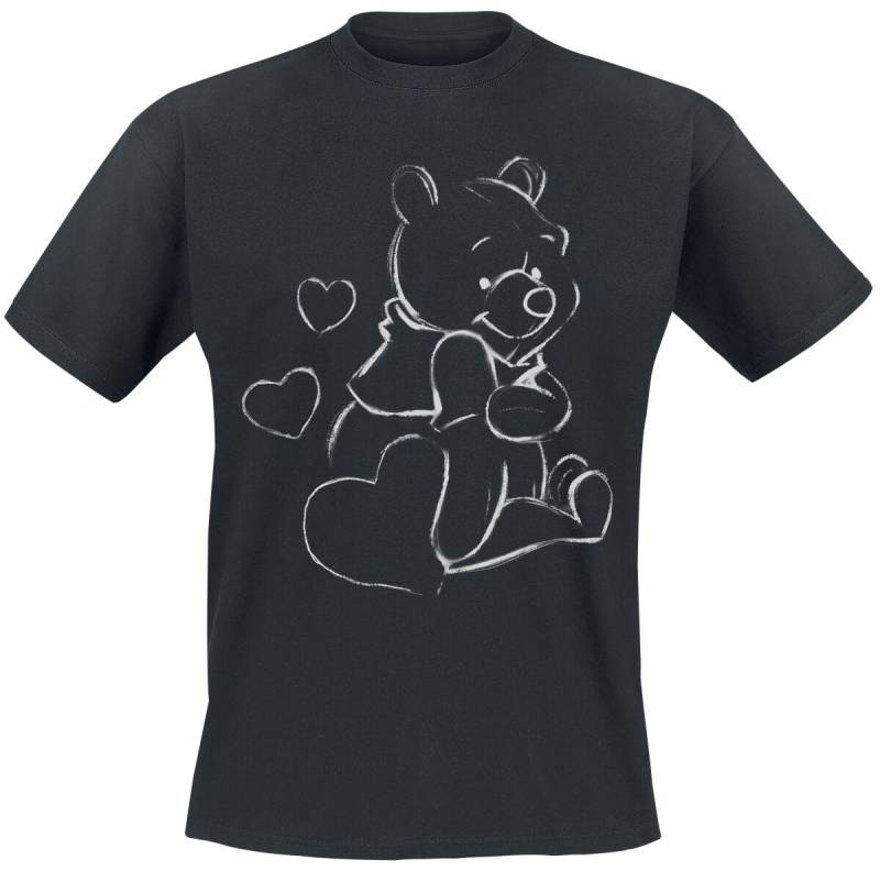 Winnie The Pooh Outline Sketch T-Shirt schwarz in S von Winnie the pooh