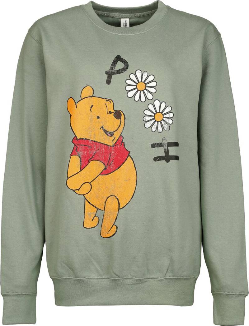 Winnie The Pooh Winnie The Pooh Loves Nature Sweatshirt grün in S von Winnie the pooh