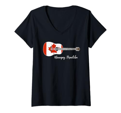 Damen Winnipeg Canada T-Shirt mit V-Ausschnitt Damen Winnipeg Canada T-Shirt mit V-Ausschnitt von Winnipeg Canada Designs