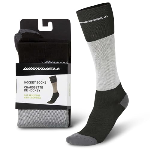 WINNWELL PRO Socken CUT RESISTANT - für EISHOCKEY - SCHNITTFEST (S (3-5,5)) von Winnwell