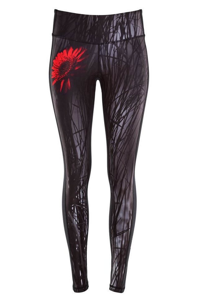 Winshape Leggings AEL107-Red-Gerbera mit leichtem Kompressionseffekt von Winshape