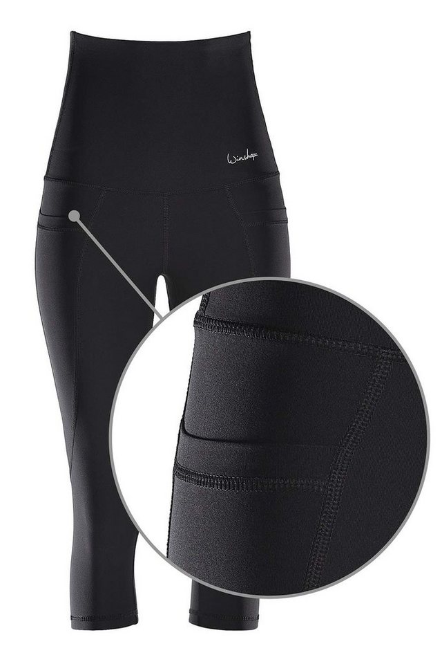 Winshape Leggings Functional Power Shape ¾-Tights HWL214 High Waist mit praktischen Taschen von Winshape