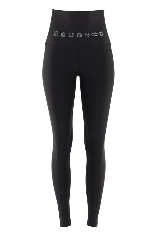 Winshape Leggings HWL112C-silberne 7 Chakras Bauch-Weg-Effekt durch High Waist-Bund von Winshape