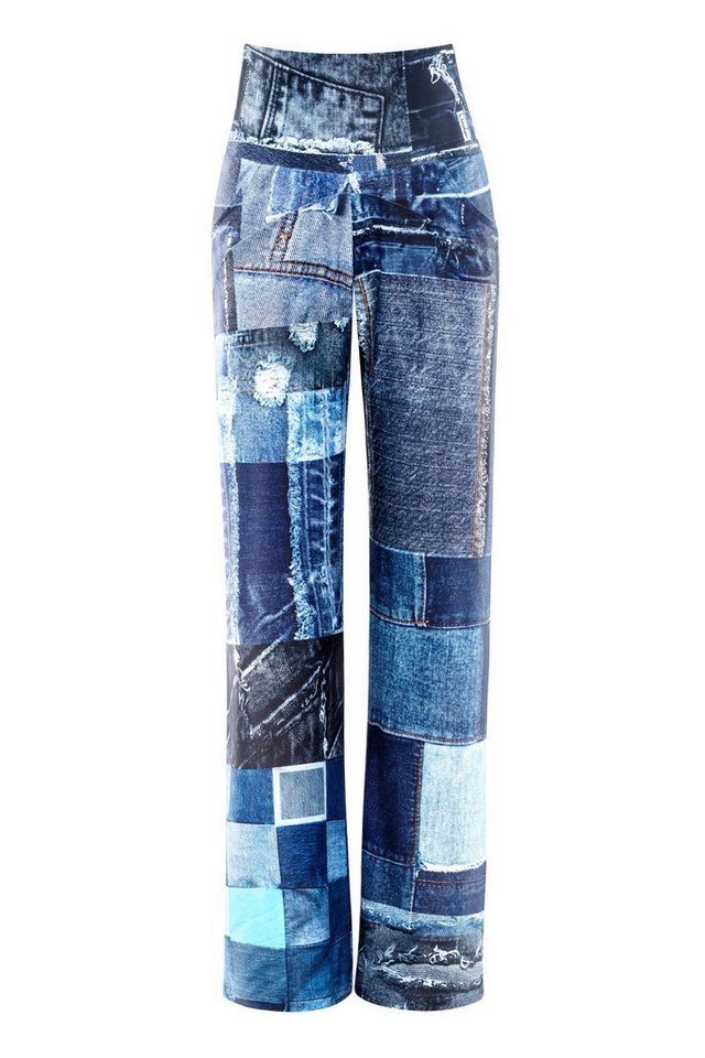 Winshape Sporthose Functional Comfort Wide Leg Pants CUL105C mit Patchwork-Print von Winshape