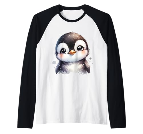Niedlicher Pinguin mit großen Augen - Wintertier Design für Kinder Raglan Niedlicher Pinguin mit großen Augen - Wintertier Design für Kinder Raglan von Winter Animal Designs for Penguin Fans and Kids