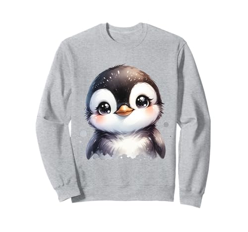 Niedlicher Pinguin mit großen Augen - Wintertier Design für Kinder Sweatshirt Niedlicher Pinguin mit großen Augen - Wintertier Design für Kinder Sweatshirt von Winter Animal Designs for Penguin Fans and Kids
