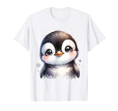 Niedlicher Pinguin mit großen Augen - Wintertier Design für Kinder T-Shirt Niedlicher Pinguin mit großen Augen - Wintertier Design für Kinder T-Shirt von Winter Animal Designs for Penguin Fans and Kids