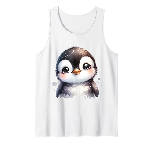 Niedlicher Pinguin mit großen Augen - Wintertier Design für Kinder Tank Top Niedlicher Pinguin mit großen Augen - Wintertier Design für Kinder Tank Top von Winter Animal Designs for Penguin Fans and Kids