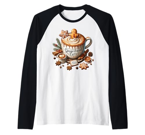 Gingerbread Latte Graphic for Women Christmas Coffee Mug Raglan Gingerbread Latte Graphic for Women Christmas Coffee Mug Raglan von Winter Gifts For Women Christmas Mugs For Xmas