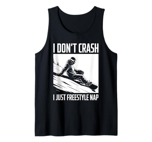 I don't crash I just freestyle nap pun snowboard ski men Tank Top I don't crash I just freestyle nap pun snowboard ski men Tank Top von Winter Sport Snowboarding Snowboarders Snowboarder