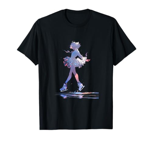 Eiskunstlauf Eiskunstlauf Eiskunstläufer Mädchen Damen T-Shirt Eiskunstlauf Eiskunstlauf Eiskunstläufer Mädchen Damen T-Shirt von Winter Sports Ice Skater Figure Ice Skating