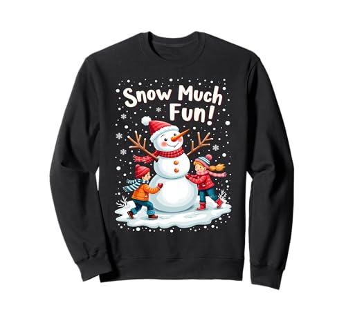 Snow Much Fun Winter Schneemann Kinder Weihnachten Sweatshirt Snow Much Fun Winter Schneemann Kinder Weihnachten Sweatshirt von Winter Wonderland Snow Fun Apparel for Kids