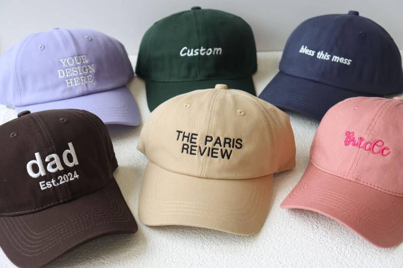 Personalized Dad Cap Embroidered Hat Embroidery Logo Baseball Bachelorette Hats Custom Caps Sorority Unisex von WinterWaiting