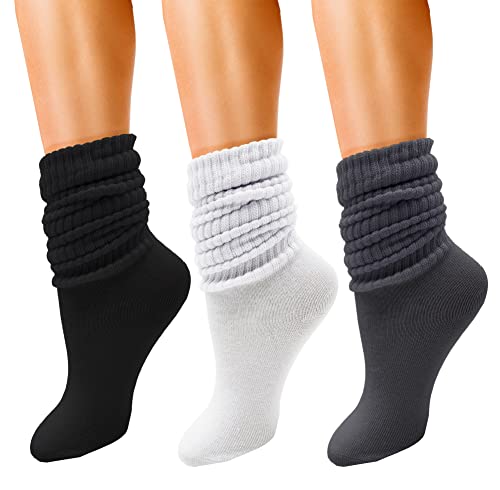 Winterlace Damen 3 Slouch Socken, Sortiert Nr. 7, One Size von Winterlace