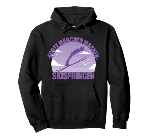 Skispringen Skispringerin Mädchen Skiurlaub Pullover Hoodie Skispringen Skispringerin Mädchen Skiurlaub Pullover Hoodie von Wintersport Geschenke für den Winterurlaub