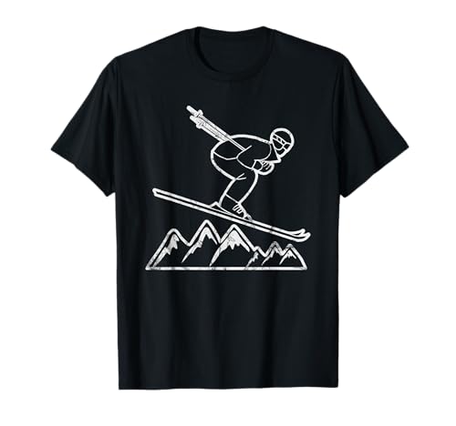 Ski Skifahren Snowboard Skifahrer Berge Herren Damen Outfit T-Shirt Ski Skifahren Snowboard Skifahrer Berge Herren Damen Outfit T-Shirt von Wintersport Party Skipiste Kostüm Bekleidung