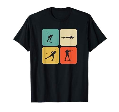 Wintersport Sport Skilanglauf Biathlon Biathleten T-Shirt für Damen, Schwarz, Small, Kurzarm, Klassische Passform, Graphic T-Shirt mit klassischer Passform Wintersport Sport Skilanglauf Biathlon Biathleten T-Shirt für Damen, Schwarz, Small, Kurzarm, Klassische Passform, Graphic T-Shirt mit klassischer Passform von Wintersport Sport Skilanglauf Biathlon Biathleten