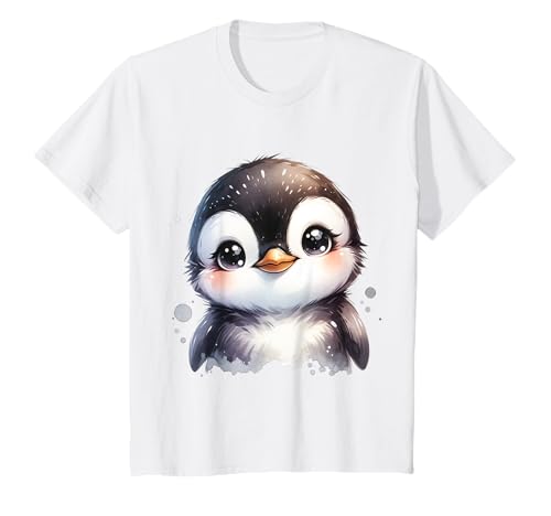 Kinder Niedlicher Pinguin mit großen Augen für Kinder T-Shirt Kinder Niedlicher Pinguin mit großen Augen für Kinder T-Shirt von Wintertiere Kinder Motive Pinguinfreunde