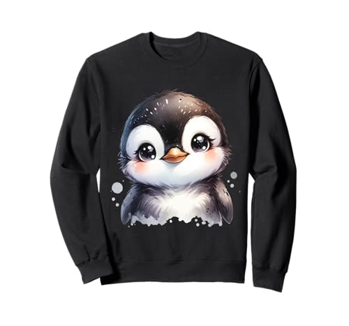 Niedlicher Pinguin mit großen Augen für Kinder Sweatshirt Niedlicher Pinguin mit großen Augen für Kinder Sweatshirt von Wintertiere Kinder Motive Pinguinfreunde
