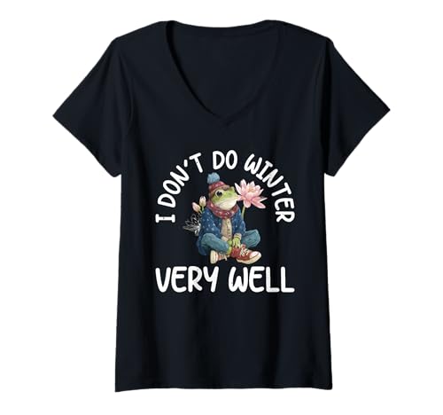 Damen I Don't Do Winter Very Well Kaltes Jahreszeit Hasser - T-Shirt mit V-Ausschnitt Damen I Don't Do Winter Very Well Kaltes Jahreszeit Hasser - T-Shirt mit V-Ausschnitt von Winterwetter -Saisonstimmung