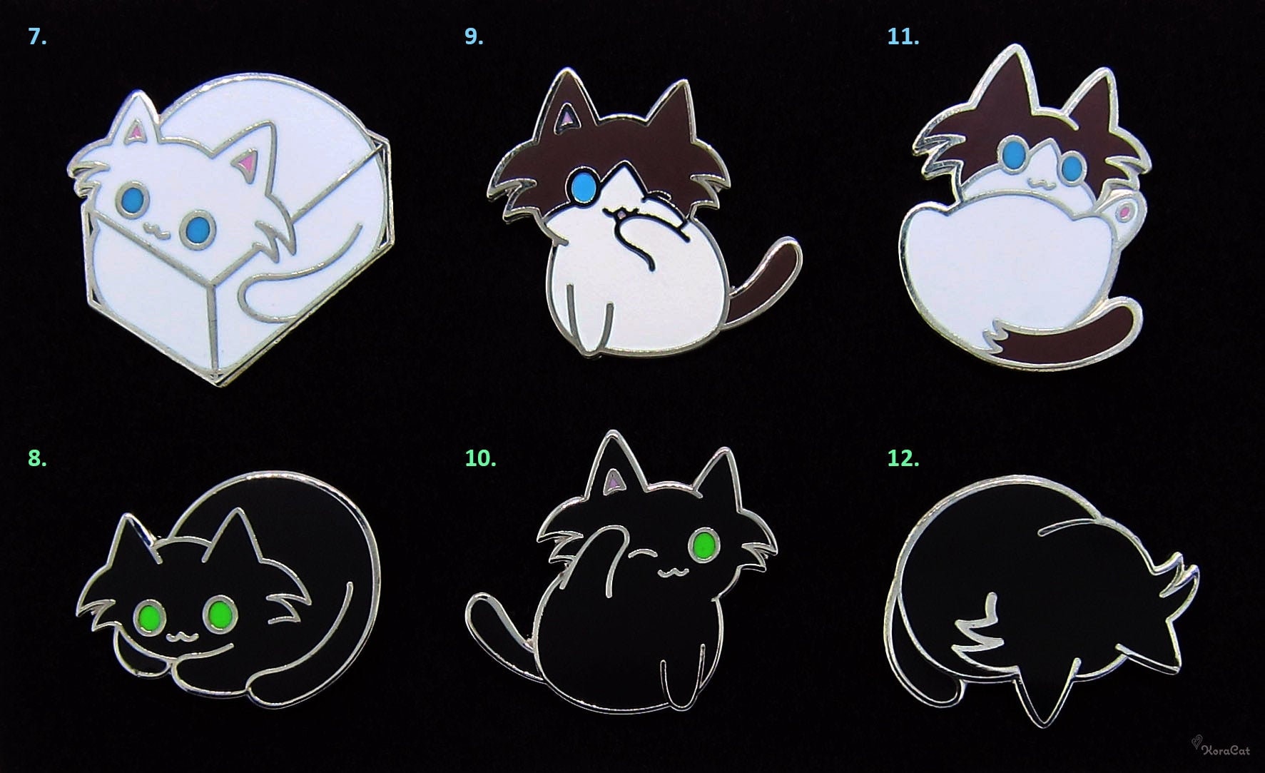 Katze Pin Set | 1" Cat Conformations 1B Hard Enamel Anstecknadel Katze Pin Set | 1" Cat Conformations 1B Hard Enamel Anstecknadel von Winterwish