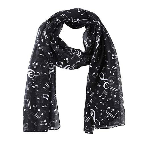 Winwinfly Großer Schal mit Music Notes Print Schal. Schönes warmes Winterschal Fantastisches Geschenk von Winwinfly