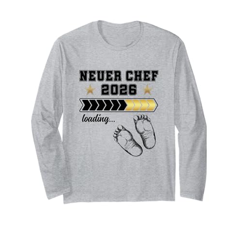 Chef Loading 2026 Baby Verkünden Familie Wir Werden Eltern Langarmshirt Chef Loading 2026 Baby Verkünden Familie Wir Werden Eltern Langarmshirt von Wir werden Eltern Verkünden & Baby Loading 2026