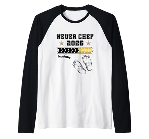 Chef Loading 2026 Baby Verkünden Familie Wir Werden Eltern Raglan von Wir werden Eltern Verkünden & Baby Loading 2026
